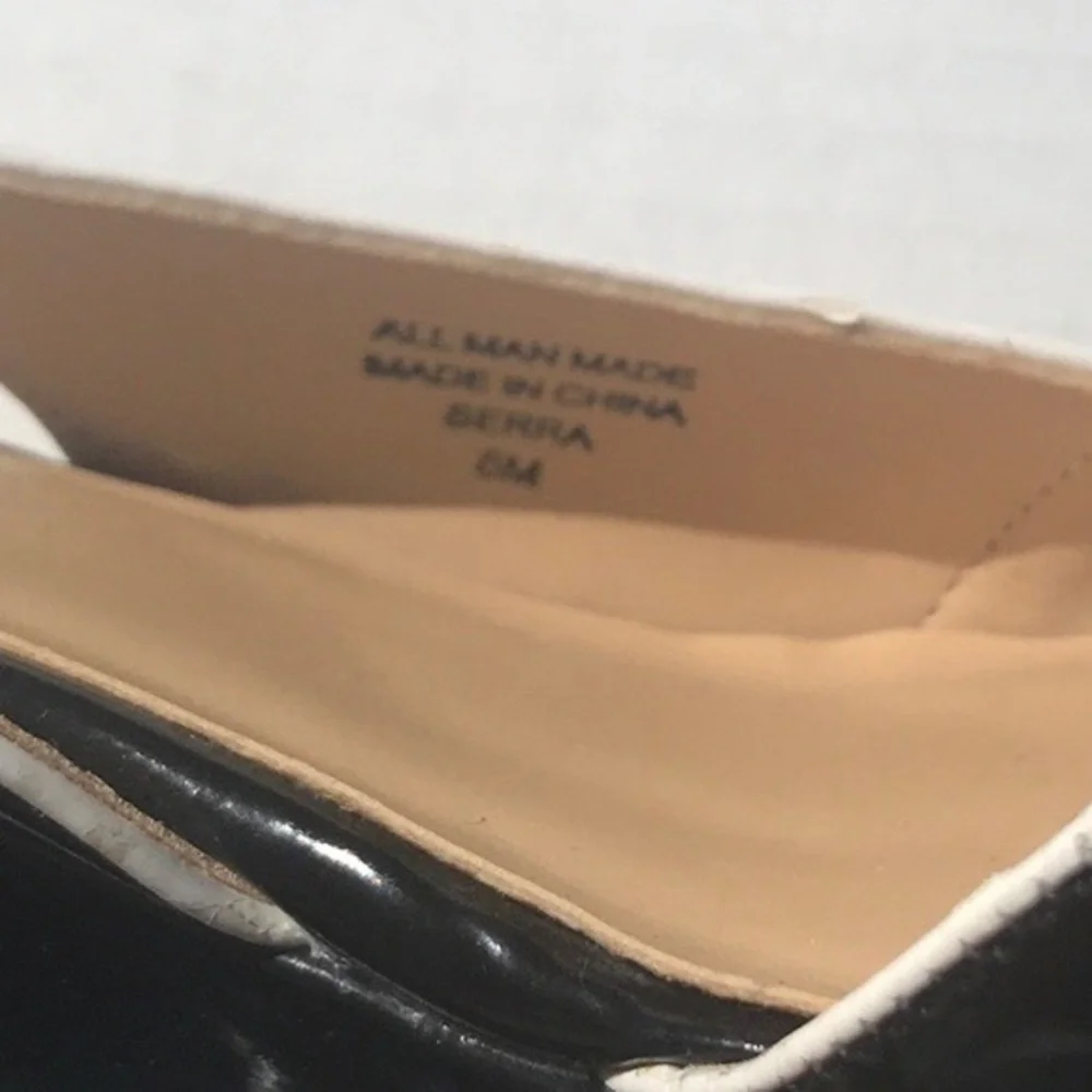 3/$25🍾🍾Karen‎ Scott Black Serra Patent Open Toe Wedges